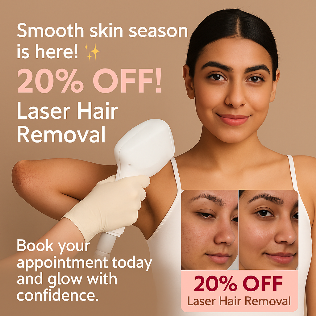 Say Goodbye to Unwanted Hair: Laser Hair Removal at Satvika Wellness – Now 20% OFF!